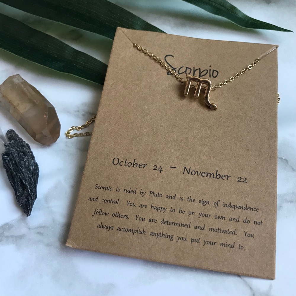 Scorpio Zodiac Necklace